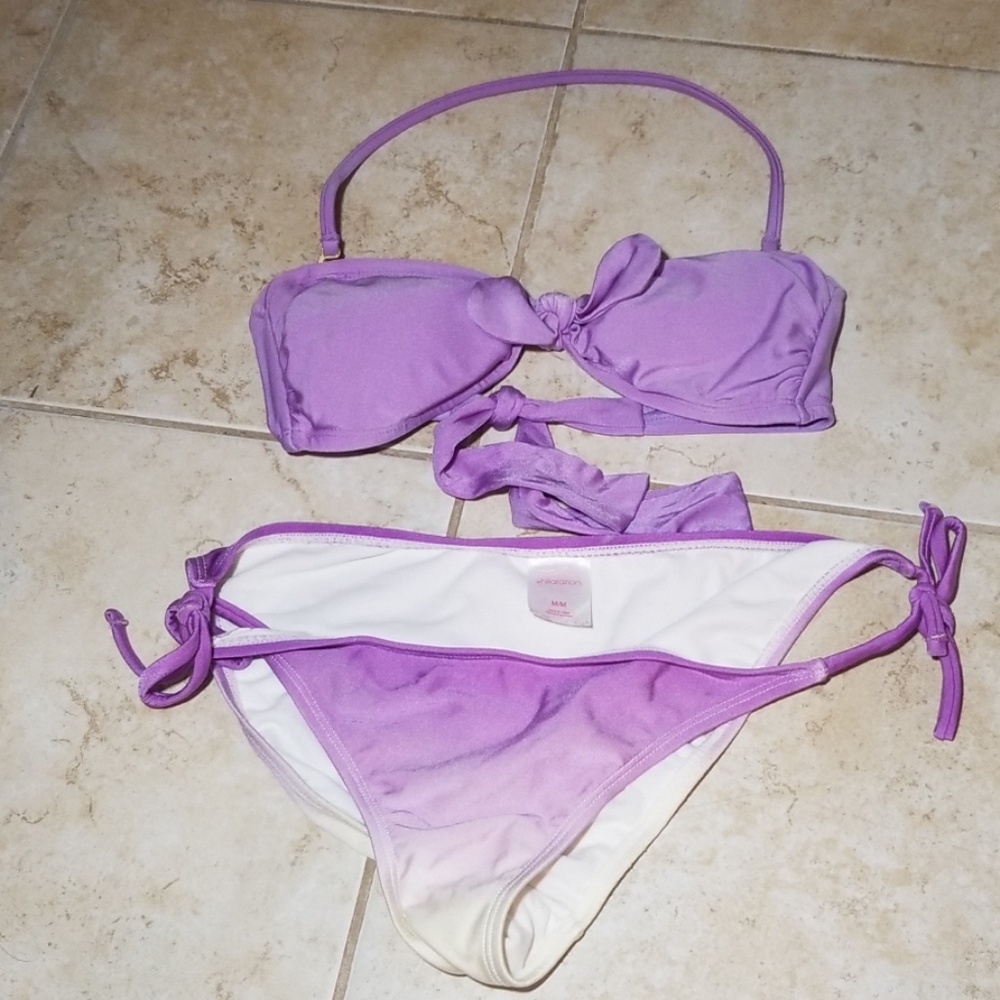 Purple convertible bikini